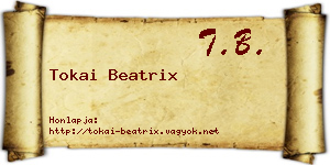 Tokai Beatrix névjegykártya